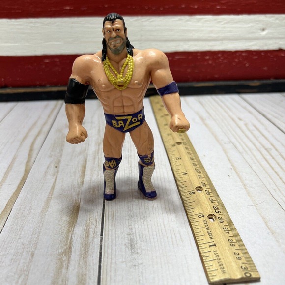 Razor Ramon Bend Ems Action Figure 1994 WWF Titan Sports Just Toys Vintage Rare - Picture 3 of 10
